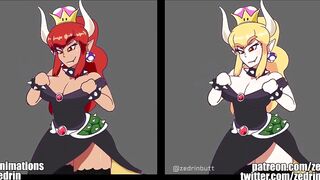 Gif Compilation - Monster Girls, Robot Girls, Breast Expansion (animations by Zedrin)