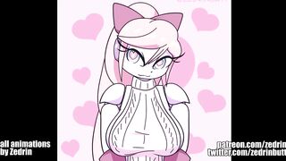 Gif Compilation - Monster Girls, Robot Girls, Breast Expansion (animations by Zedrin)