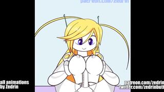 Gif Compilation - Monster Girls, Robot Girls, Breast Expansion (animations by Zedrin)
