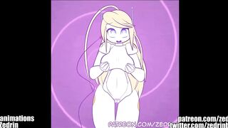Gif Compilation - Monster Girls, Robot Girls, Breast Expansion (animations by Zedrin)