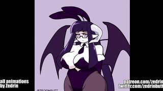 Gif Compilation - Monster Girls, Robot Girls, Breast Expansion (animations by Zedrin)
