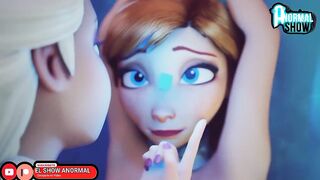 FROZEN DISNEY ANA X ELSA LESBIAN SEX HARD