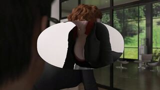 Selah in Her new Office - Boss Son Caught finger fucking Secretary's Asshole and Pussy
