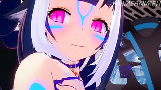 Vtuber Shylily Fucks for a Job Promotion... Lots of Creampies - Anime Hentai 3d Compilation