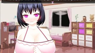 Dosukebe Chat Lady Chisato-chan [v1.7] [happypink] petting pussy with a big vibrator