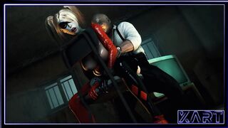Halloween party Harley Quinn fucks hard in anal