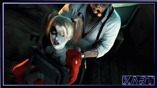 Halloween party Harley Quinn fucks hard in anal