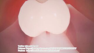 Raiden Shogun Genshin Impact 3D HENTAI Animation Shortver