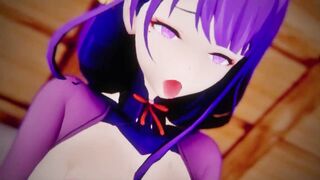 Raiden Shogun Genshin Impact 3D HENTAI Animation Shortver