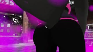 Skunk facesits and facefarts on you for a gym job