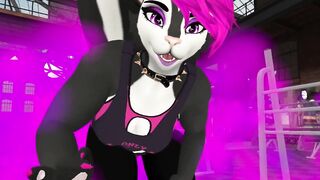 Skunk facesits and facefarts on you for a gym job
