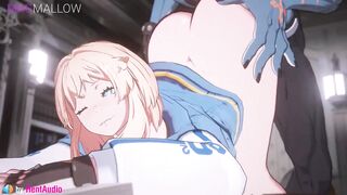 Happy Chaos fucks Bridget in the ass after a good match Guilty Gear 3d animation loop with sound