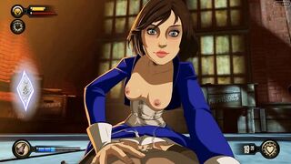 Bioshock Elizabeth cowgirl pussy ride until creampie and cumshot