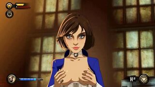 Bioshock Elizabeth cowgirl pussy ride until creampie and cumshot