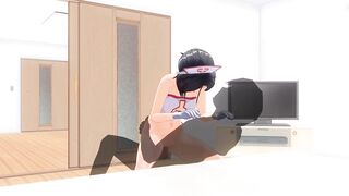 3D HENTAI nurse came to the patient to ride his big dick