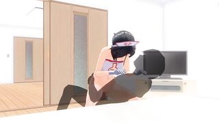 3D HENTAI nurse came to the patient to ride his big dick