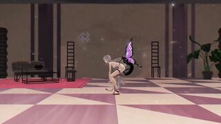 R-18 Arknights Skadi x Butterfly and Insects - Dream of You - Purple Wings Color Edit Smixix