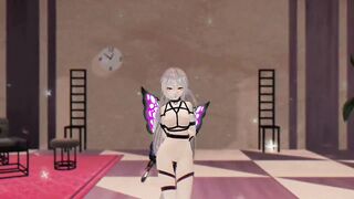 R-18 Arknights Skadi x Butterfly and Insects - Dream of You - Purple Wings Color Edit Smixix