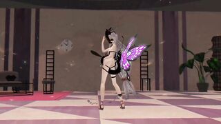 R-18 Arknights Skadi x Butterfly and Insects - Dream of You - Purple Wings Color Edit Smixix