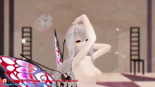 R-18 Arknights Skadi x Butterfly and Insects - Dream of You - Purple Wings Color Edit Smixix