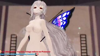 R-18 Arknights Skadi x Butterfly and Insects - Dream of You - Purple Wings Color Edit Smixix