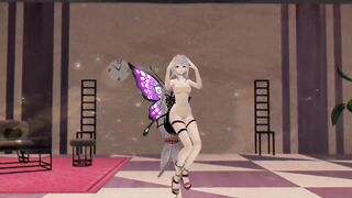R-18 Arknights Skadi x Butterfly and Insects - Dream of You - Purple Wings Color Edit Smixix
