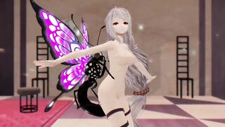 R-18 Arknights Skadi x Butterfly and Insects - Dream of You - Purple Wings Color Edit Smixix