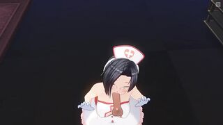 3D HENTAI POV nurse sucked her patient's cock