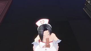 3D HENTAI POV nurse sucked her patient's cock