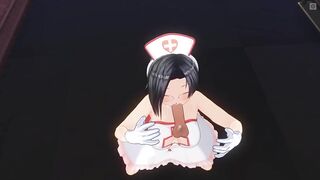 3D HENTAI POV nurse sucked her patient's cock