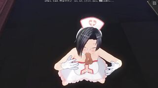 3D HENTAI POV nurse sucked her patient's cock
