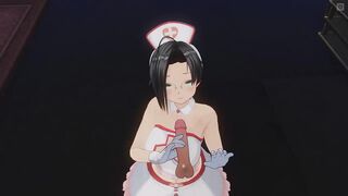 3D HENTAI POV nurse sucked her patient's cock
