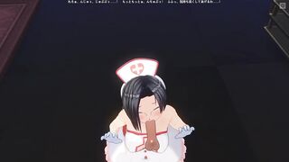 3D HENTAI POV nurse sucked her patient's cock