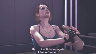 Jill Valentine jerking your cock facial