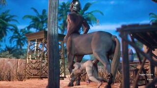 Centaur Fucks a Girl With a Huge Horse Dick | Creampie | Carnal Instinct | 3D