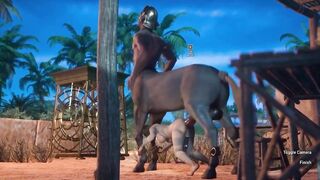 Centaur Fucks a Girl With a Huge Horse Dick | Creampie | Carnal Instinct | 3D