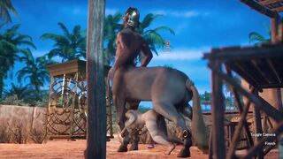 Centaur Fucks a Girl With a Huge Horse Dick | Creampie | Carnal Instinct | 3D