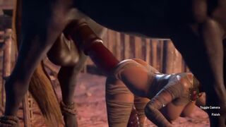 Centaur Fucks a Girl With a Huge Horse Dick | Creampie | Carnal Instinct | 3D