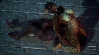Neko Furry Hard Fuck Futa Girl | Creampie | Carnal Instinct | 3D