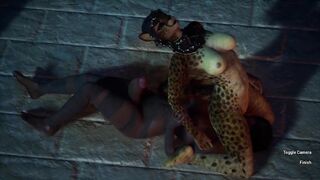 Neko Furry Hard Fuck Futa Girl | Creampie | Carnal Instinct | 3D