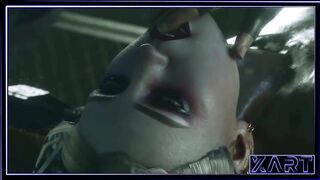 Happy Halloween Harley Quinn gets fucked deep in the throat and cum in the mouth