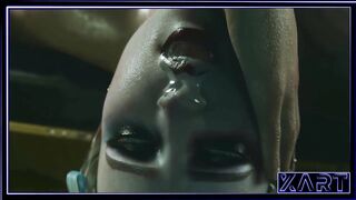 Happy Halloween Harley Quinn gets fucked deep in the throat and cum in the mouth