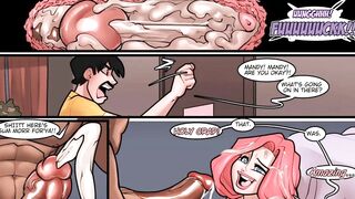 Monster in The Closet Porn Comic - BF fuck her in her bedroom Cartoon
