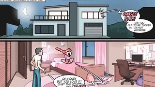Monster in The Closet Porn Comic - BF fuck her in her bedroom Cartoon