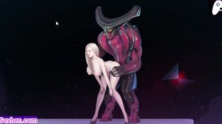 Another Alien Fuck pussy of this tall girl with big tits and anal sex | Hentai Games Gallery | P37
