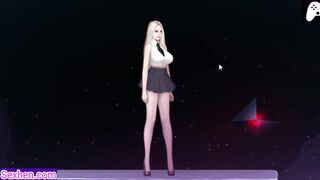Tall blonde woman gets her pussy licked by the tongue of a horny alien | Hentai Games Gallery | P36