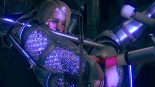 pretty knight fucked by the perfect dildo machine