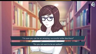 the library insanely cute exceptionally busty