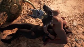 Futa Cunnilingus Orgasm Hard Sex | Carnal Instinct | 3D
