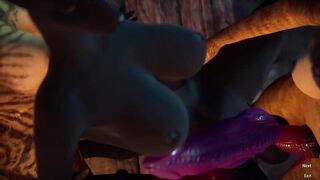 Furry Hard Fuck Futa Horse Dick Creampie | Carnal Instinct | 3D